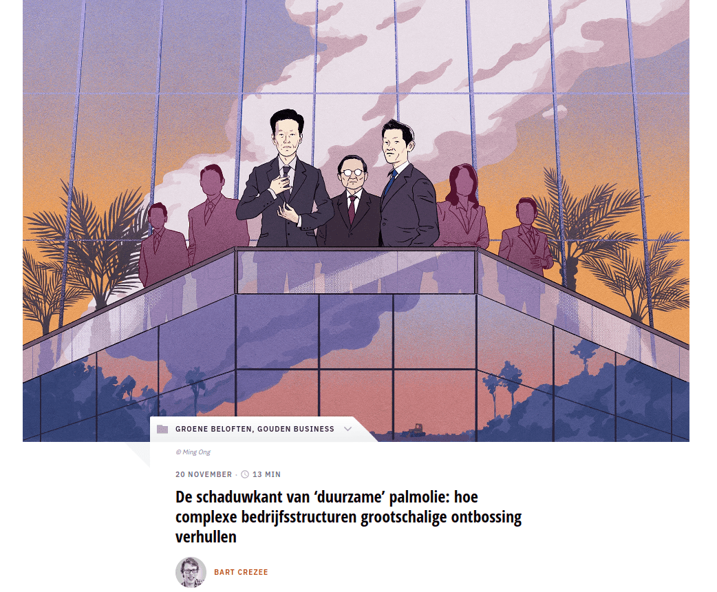 Image of the article on Follow The Money's homepage.
