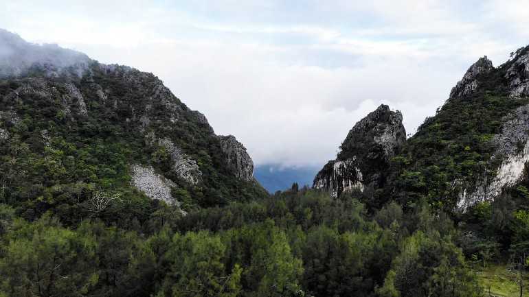 Photo of the view over Timor from Fatu Nausus, the sacred rock.