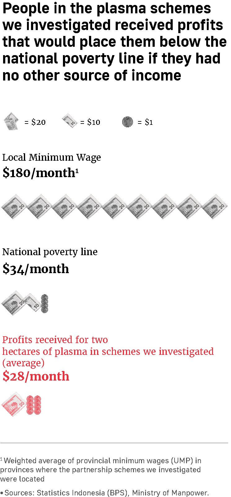 People in the plasma schemes we investigated received profits that would place them below the national poverty line if they had no other source of income