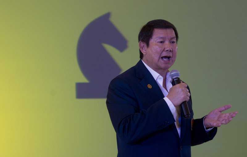 Hashim Djojohadikusumo speaking in Jakarta, in 2015.
